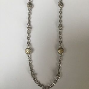 Judith Ripka Truffle Bead Station Necklace